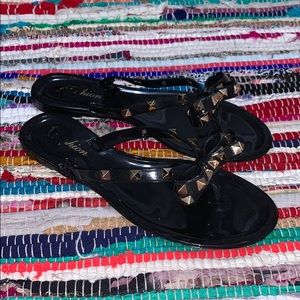 Studded Flip Flops
